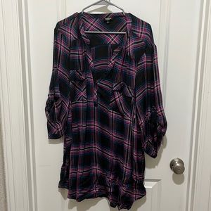 Plus Size - TORRID - HARPER BRUSHED RAYON PULLOVER 3/4 SLEEVE TUNIC BLOUSE